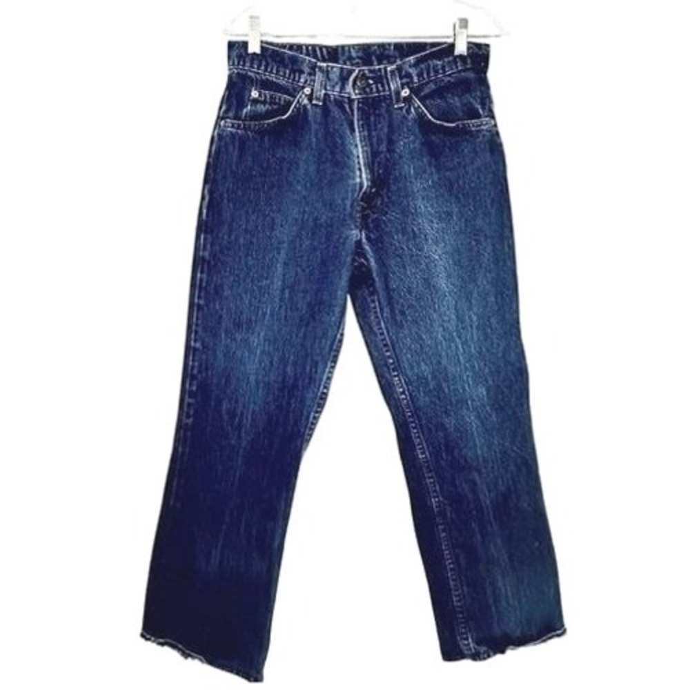 Vintage Levi's 1984 Orange Tab‎ Cropped High Waist Straight Leg - 27"